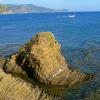Il flisch, la roccia tipica dell'area marina