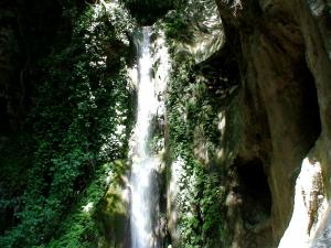 Una cascata d'acqua nel Vallone Porto di Positano