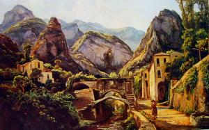 Valle dei Mulini, Amalfi. In un dipinto di Gigante