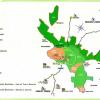 La cartina del Parco Naturale Diecimare 